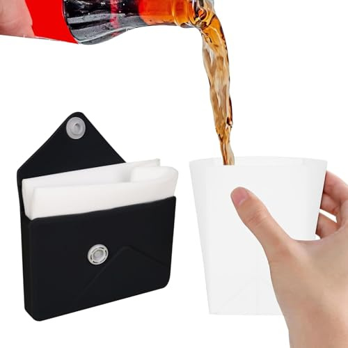 Tasses pliantes de voyage – en silicone portable de 240 ml – Gourde de randonnée pour l'eau, pour camping, randonnée, sac à dos, voyage, croisière, extérieur, avion, plage, vélo