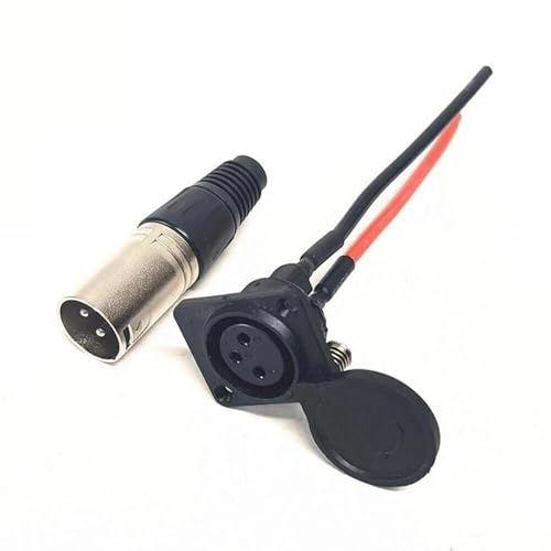 BODYA 3 Pin Electric E scooter Wheelchair Charging Socket Plug Connector Plug with Charging Cable