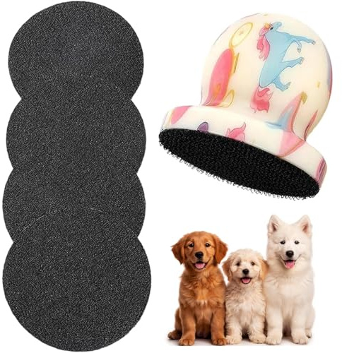 Tniytru Dog Nail File, Dog Nail Grinders with 4 Scratch Pads, Pegasus Print, Pet Nail Grinder for Dogs Claws, Dog Claw Grinder, Dog Nail Scratchboard, 7x7 Size