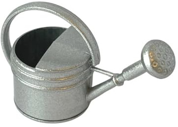 Dolls House Silver Watering Can (D4221) - 1:12 Scale Miniatures | Minimum World