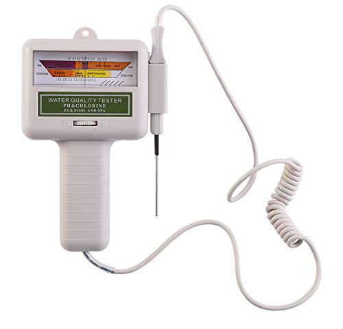 fosa Testeur pH et Chlore Portable Compteur Piscine Contrôle de la qualité de l'eau pour Piscine Spa