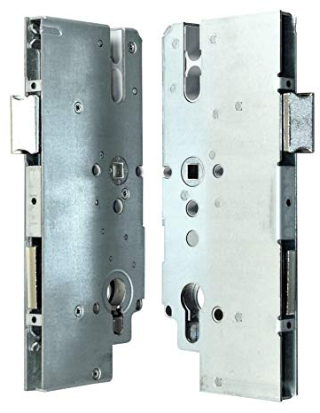 KFV Reparatur Schlosskasten Hauptschloss AS 8772 Dornmaß: 65mm (62mm) / Entfernung: 72mm, incl. SN-TEC® Montagematerial zum Schrauben und Nieten & SN-TEC® Montageanleitung