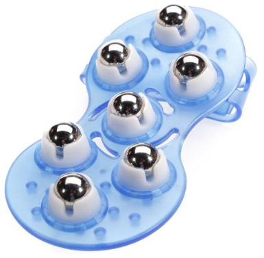 dailymall 7 Edelstahl Rollenden Ball Massagegerät Handschuh Metallkugel
