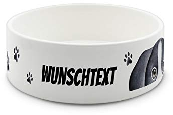 printplanet® - Futternapf mit Name oder Text Bedruckt - Für Hunde - Napf Hundenapf Wassernapf selbst gestalten - Motiv Tatzen-2