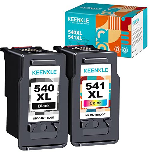 PG-540 XL CL-541 XL Wiederaufbereitet Tintenpatrone Kompatibel für Canon Druckerpatronen 540 541 für Pixma TS5150 MG3650 MG3600 MG4250 MX475 MX375 MX535 MG3150 MG3500 (1 Schwarz, 1 Farbe)