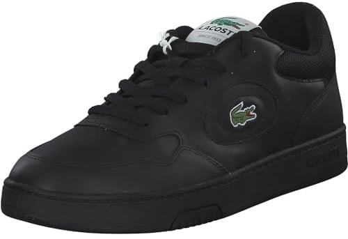 Lacoste Herren Low-Top Sneaker T-Clip 0120 2 SMA, Männer Halbschuhe,schnürschuhe,schnürer,Business,Freizeit,BLK/BLK (02H),42 EU / 8 UK