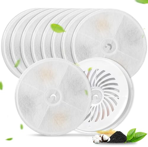 Filter Katzenbrunnen, 10 Stück Verbessert Katzenbrunnen Filter Units 3.0 mit Harz und Aktivkohle, Ersatzfilter für 2L/1.8L Automatische intelligenter Katzenbrunnen (Ever Weet 2S/3/3 Pro/Solo/Solo SE)
