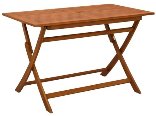 vidaXL Gartentisch Klappbar 120x70x75 cm Massivholz Eukalyptus