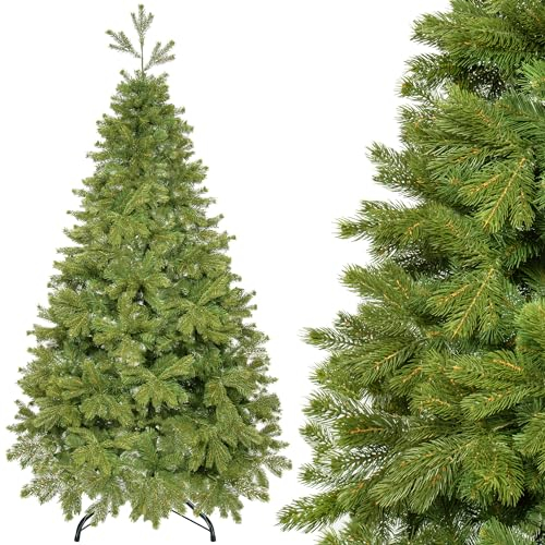 SPRINGOS Albero di Natale Artificiale Pino Naturale Premium PE 220 cm