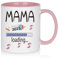 Diztoud Tasse Mama mit Spruch Mama 2025 Loading, Werdende Mama Geschenk, Geschenke für Schwangere, Geschenke für Werdende Mütter Mutter Eltern, Schwangerschaft Verkünden, 325ml Keramik Kaffeetasse