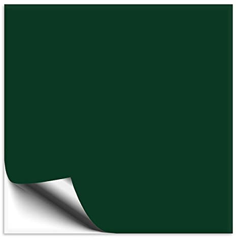 100 Stück Fliesenaufkleber 10x10 cm dunkelgrün matt, selbstklebende Fliesenfolie für Küche & Bad, mit Aufkleber Fliesen einfach überkleben