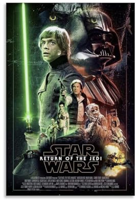 YBRSHGFT Star Wars Filmposter, klassisches Filmposter, Leinwand, Ölgemälde, Wandkunst, Leinwandkunst, Wohnzimmer, Heimdekoration, 30 x 45 cm, ungerahmt, 24
