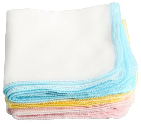 15 salviette per bambini, fazzoletto in mussola, salviettine per saliva per bambini, panno multiuso per bambini 26 x 26 cm, 3 colori, asciugamani per neonati