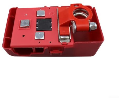 Fuse Box Terminal 400A 32V Short Circuit Protection for Caravan 4WD Auxiliary Cables Winch Connection Device Red 104mm