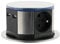 Otio - Bloc multiprise encastrable compact LED 3 prises 16A 2P+T & 2x USB - inox