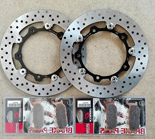 COPPIA DISCO FRENO ANTERIORE + PASTIGLIE YAMAHA T-MAX 500 2004/2007 225162340