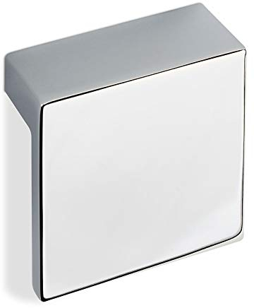 SOTECH 10 x Möbelgriff KNOP BA 32 mm Chrom poliert | 50 x 50 x 23 mm Designgriff Schubladengriff