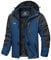 TACVASEN Herren Warme Winddicht Trekking Jacke Fleece-Futter Campingjacke Rahrradjacke mit Reißverschlusstaschen, Denim Blau, M