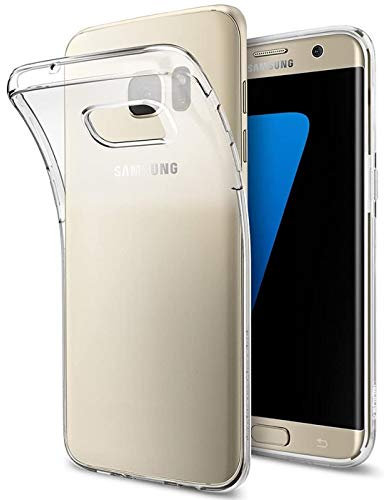 Verco Handyhülle für Samsung S7 Edge Case, Handy Cover für Samsung Galaxy S7 Edge Hülle Transparent Dünn Klar Silikon, durchsichtig