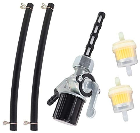 AISEN Benzinhahn mit Wassersack Benzinfilter Benzinschlauch für Simson S50 S51 S53 S70 S83 SR4-1 Spatz, SR4-2 Star, SR4-3 Sperber, SR4-4 Habicht