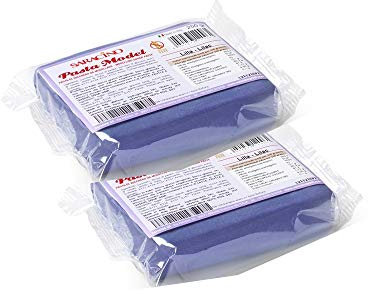 Saracino Lilac/Violet Modelling Paste -Packed by Art of Cake Modelling Paste Lilac/Violet-500g (2 pack of 250g)