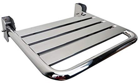 Badhocker aus Edelstahl 304 An Der Wand Montierter Klappstuhl Tragend 200 Kg Platzsparend Einfache Installation Geeignet für Mehrere Szenarien