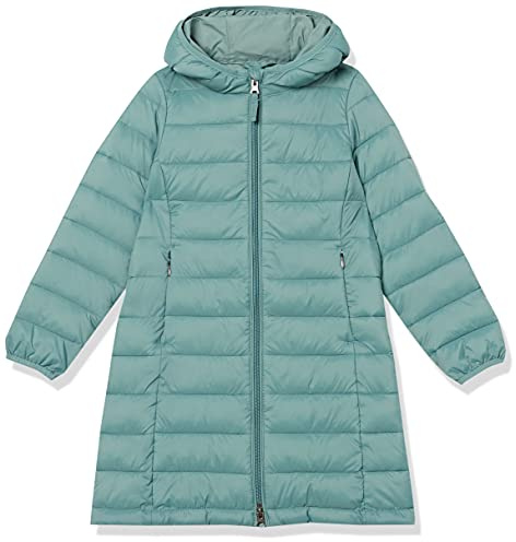 Amazon Essentials Mädchen Lange leichte Pufferjacke Kapuze