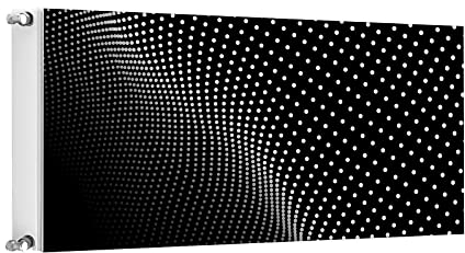 TMK Magnet Heizkörperabdeckung, Heizkörperverkleidung 120x60 cm, Muster Schwarz