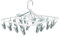 Foyer Nuage Premium Foldable Clothes Drying Hanger with 20 Clips, Anti-Rusty Plastic Drying Rack for Socks, Lingeries, Delicates and Baby Clothes