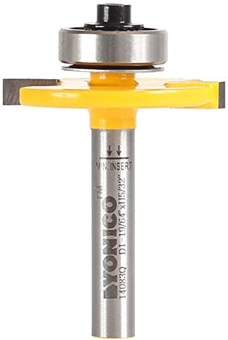 Yonico Slot Cutter Router Bit 4mm Height X 8.5mm Depth 1/4-Inch Shank 14083q