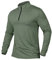 CARWORNIC Herren Langarmshirt Half Zip Sportshirt Laufshirt 1/4 Zip Pullover Leicht Atmungsaktiv Gym Jogging Trainingsshirt mit Stehkragen
