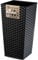 KADAX Pot de Fleurs Haut 36 cm, Plastique Imitation rotin, résistant aux intempéries – intérieur/extérieur, Noir rotin