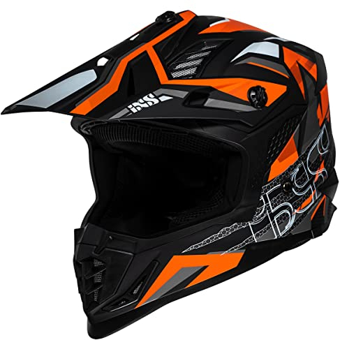 IXS iXS363 2.0 Motocross Helm, schwarz/orange, L (59/60)