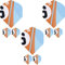 Target Darts Chicane Design 3 x Sets von Pro. Ultra Orange No.2 Dartflights - insgesamt 9 Stück