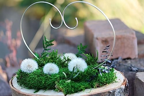 Ringhalter Waldwiese Wunscherfüller mit Birke Baumscheibe für Hochzeit oder Dekoration