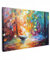 MuchoWow© Leinwandbild 90x60 cm Dekoration Wohnzimmer Bilder Aufhängen Wall Decoration Living Room Wohnungs Deko Moderne Kunstdruck - Bunt - Ölfarbe - Wasser - Boot