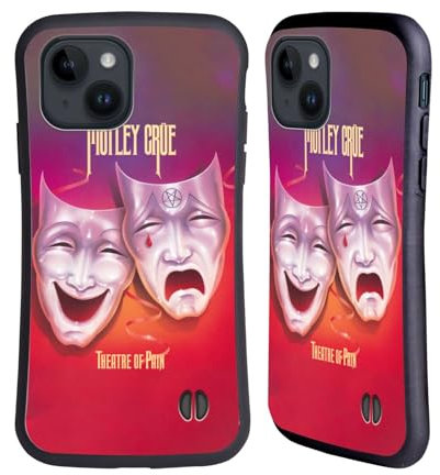 Head Case Designs Offizielle Motley Crue Theater of Pain Alben Hybride Handyhülle Hülle Huelle kompatibel mit Apple iPhone 15