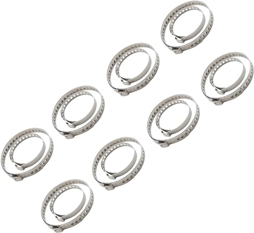16 Stück Universal Achsmanschette Schellen, Edelstahl Klemmschelle Ohrschelle, Edelstahl CV Schlauchschellen Set, 8 x große 75 mm-125 mm und, 8 x kleine 25 mm-46 mm Axle CV Joint-Boot-Klemmen Kit (16)
