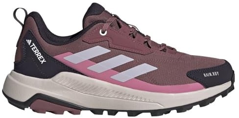 adidas Damen Terrex Anylander RAIN.RDY Hiking Shoes Wanderschuhe, Quiet Crimson/Silver Dawn/pink Fusion, 40 2/3 EU