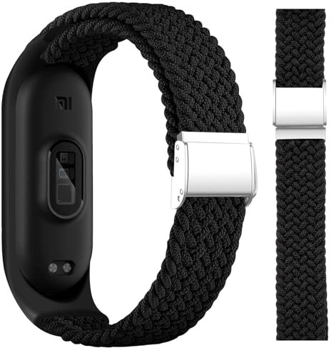SITAFU Cinturini per Xiaomi Mi Band 6/Xiaomi Mi Band 7,Nylon Regolabile Cinturini di Ricambio per Xiaomi Mi Band 5,Elastico Intrecciato Sportivo Braccialetto Ricambio per Xiaomi Mi Band 7/6/5