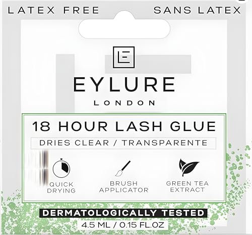 Eylure 18H Lash Glue Brush Applicator Latex Free Clear