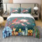 100% Baumwolle Kinder Rosa Axolotl Tröster Abdeckung 155x220 Cartoon Nette Axolotl Bettwäsche Set Retro Holz Bettbezug Marine Tier Ozean Welt Bett Set mit 1 Kissenbezug,Schlafzimmer Dekor