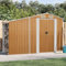 Générique Casetta da giardino marrone 277x93x179 cm Acciaio zincato,Casa & Giardino,Prati & Giardini,Vita all'aperto,Strutture esterne,Capanne & rifugi da giardino,Marrone,105.05 LB,364522