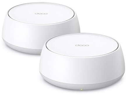 TP-Link Deco BE25 WiFi 7 Mesh WLAN(2 Pack), BE3600 Dual-Band, 2 x 2.5 Gbit/s Port für Jede Einheit, WPA3, 4 Streams, 160 MHz Kanäle, Gästenetzwerk, HomeShield, Empfohlen für Häuser mit 3-4 Zimmern