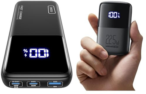 INIU Power Bank, 20000mAh 65W Powerbank Klein Aber Stark Phone & Laptop & Power Bank, 22.5W Fast Charging 10000mAh PowerBank Klein Aber Stark