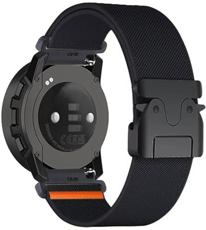 Elastisches Nylon Armbänder für Suunto 7/ 9/9 Titanium/9 Baro/Spartan Sport/D5 Armband, Stoff Sport Band für Damen Herren mit Metallschnalle Ersatzarmband Kompatibel mit Suunto 7 Uhrenarmband (3)