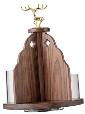 Colcolo Retro-Make-up-Organizer, Make-up-Vitrine, Holz-Displayständer, Kosmetik-Aufbewahrungsregal für Badezimmer, Theke, Kommode, Desktop