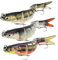 Angelköder – 3 Stück Kunstköder Hecht Köder Wobbler für Hecht, Zander, Barsch & Forelle – Lebensechtes Design für Süß- & Salzwasser Angler & Familien