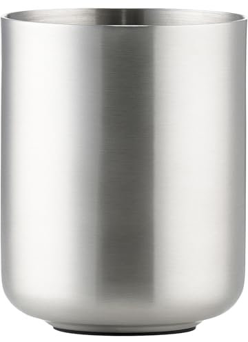 Zone Denmark Ume Zahnputzbecher, Zahnbürstenhalter, Zahnbürstenbecher, aus Steinzeug/Keramik, Schönes & Praktisches Badezimmer Zubehör, Durchm. 8,3 cm, Höhe 10,3 cm, Stahl