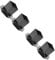 jojofuny 2sets Post Base Protector Wooden Mailbox Bracket Protector (Iron Feet) 2pcs Privacy Fence Solar Post Lights Fence Post Cap Fence Post Repair Stakes Washing Line Post Black 2pcs*2